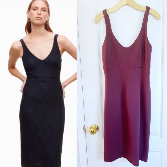 Aritzia Babaton Marsden Purple Corset Bodycon Midi Dress - Picture 1 of 7